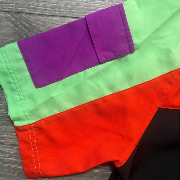 NEW Jordan Air Team Jumpman Racecar Racing Button Up Short Sleeve Shirt Size M - Picture 3 of 7